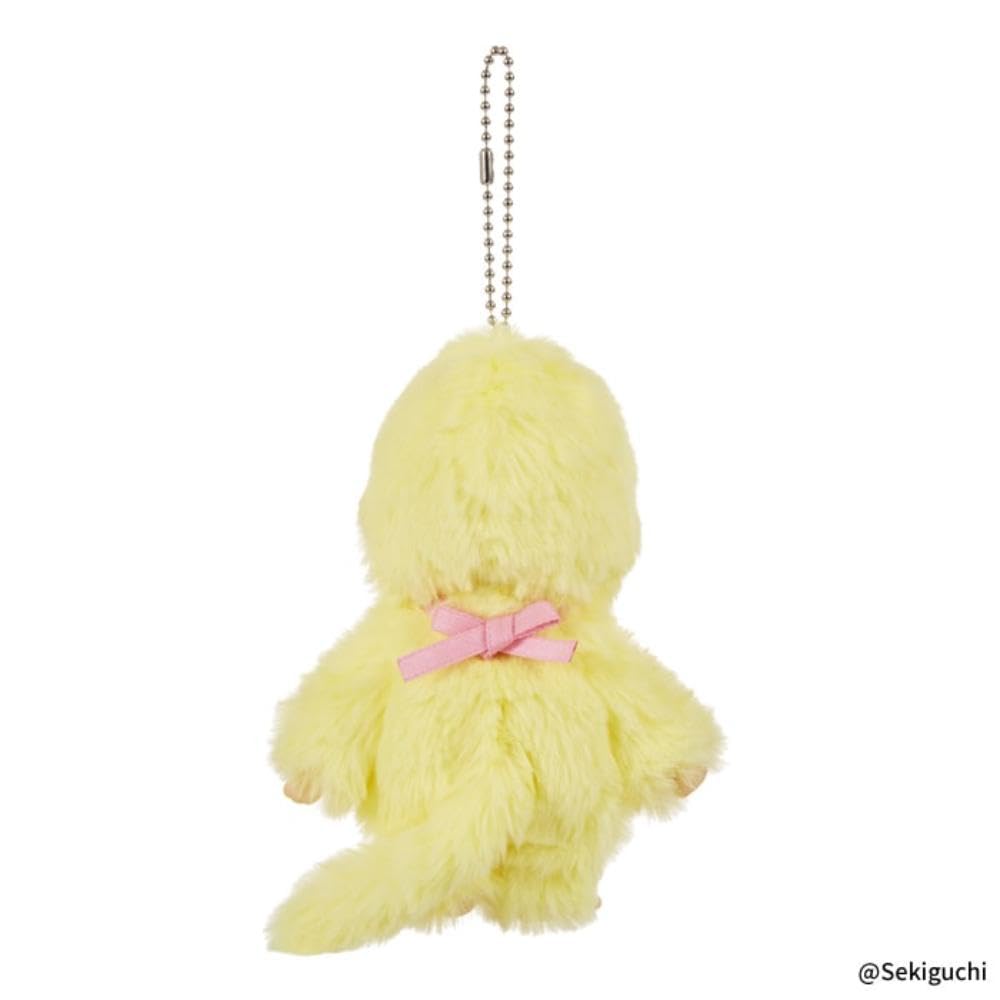 Sekiguchi Monchhichi COLORS Keychain Plush Yellow Toy,