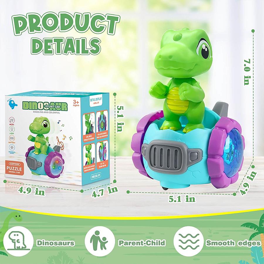 Dinosaur robot toys for boys, dinosaur toys for kids aged 3-5, interactive robot toys for kids aged 3-5, dancing car, birthday g