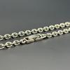 Used Elegant Silver 925 S925 Anchor Chain Necklace Engraved Simple