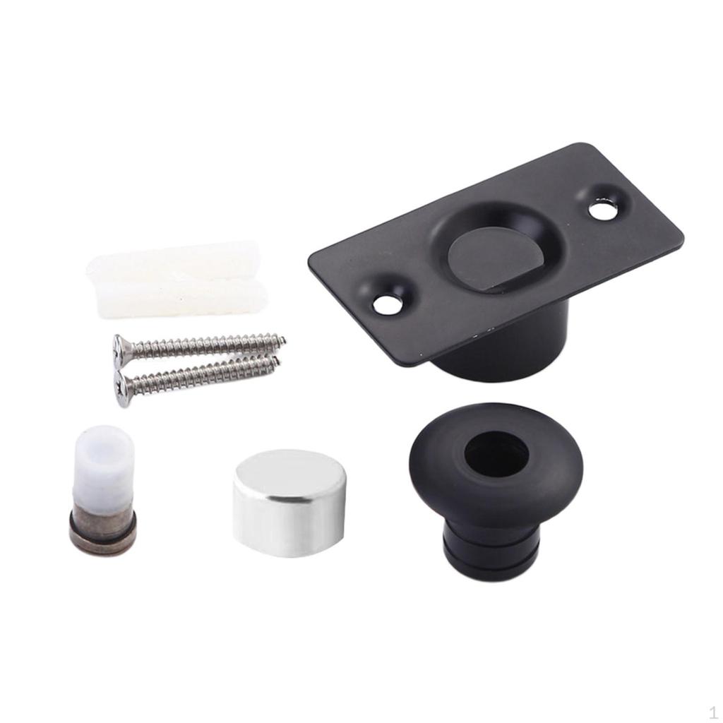 Magnetic Door Stop Quiet Hidden Stopper for Dorm Office Buildings Home Milky White