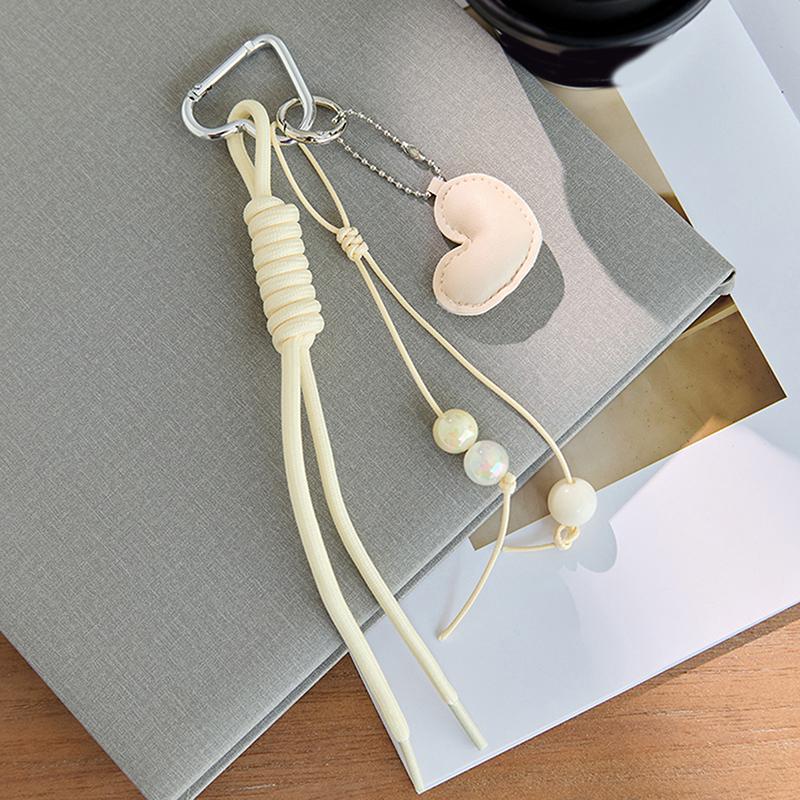 Braided Rope Keychain Charm Pendant Keyring  Simple All-Matching Bag Decoration Jewelry Accessories