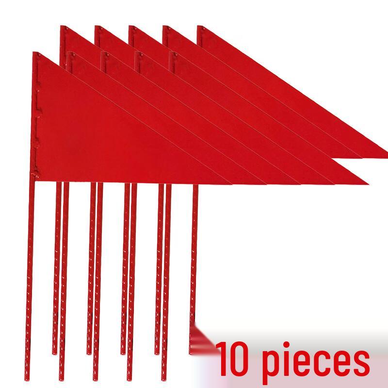 WEZHO Steel Triangle Track & Field Marker Flags (10-Pack)