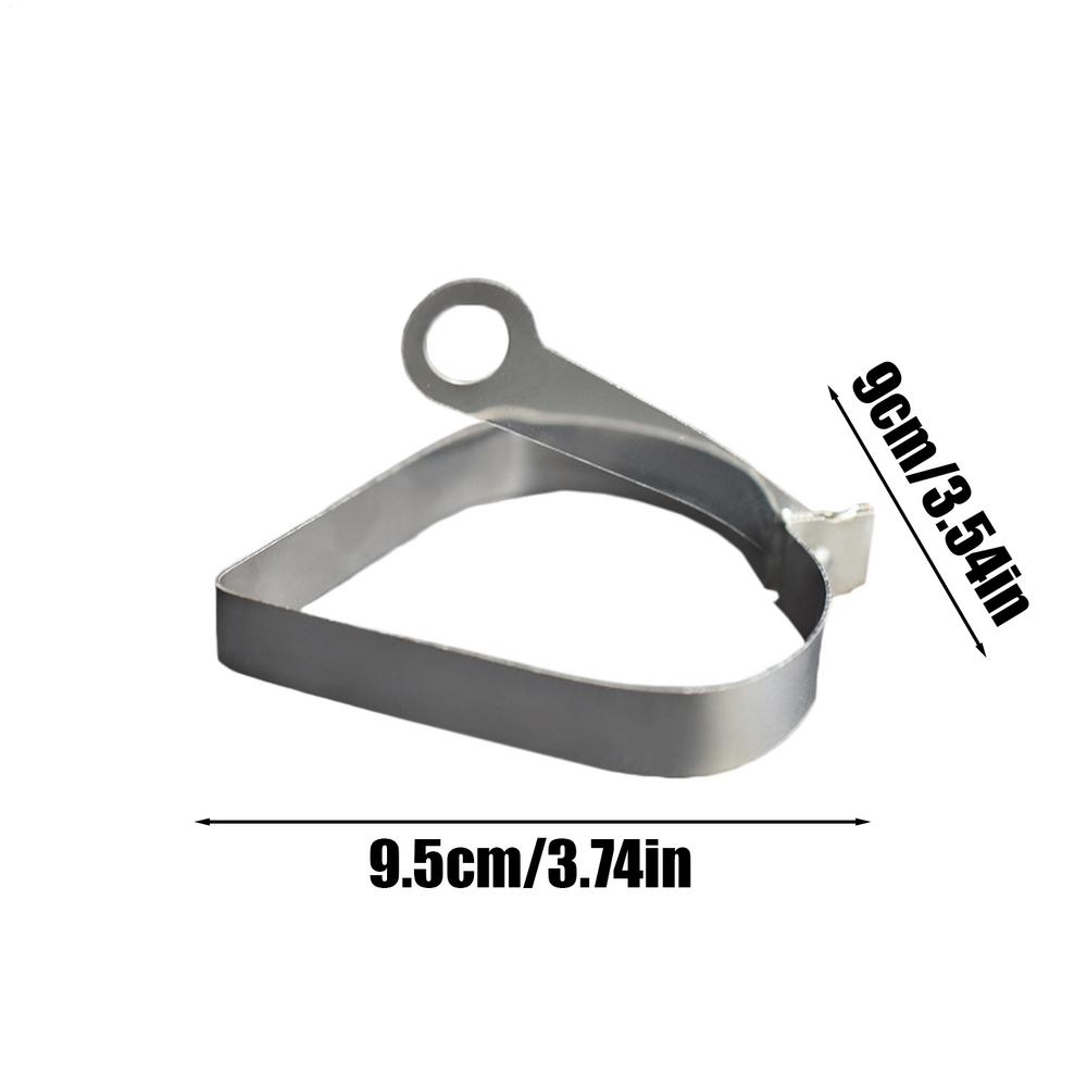 Heart Shaped Pancake Ring Foldable Handle Poached Griddle Pan Stainless Steel Waffle Maker Non-Stick Fried Egg Ring for Kitchen