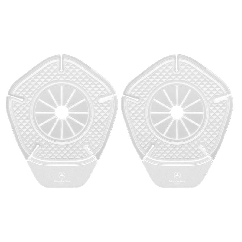 2Pcs Car Windshield Wiper Protective Cover Dust Wiper Styling For Mercedes Benz AMG W212 W205 W246 W177 W176 W213 GLC GLE GLS ML Welcome Laser Lamp