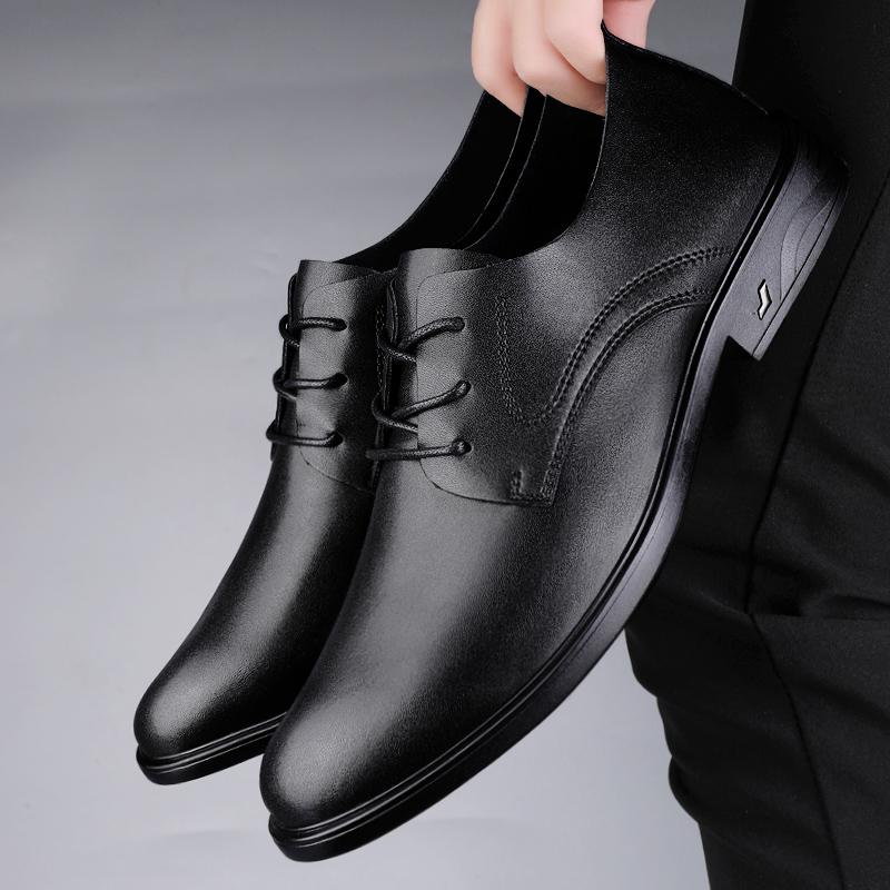 Fashion New Trendy Men's Oxford Shoes Classic Male Casual Shoes Non-Slip Formal Dress Footwear Lace-Up Man Business Derby Shoes Sneakers
