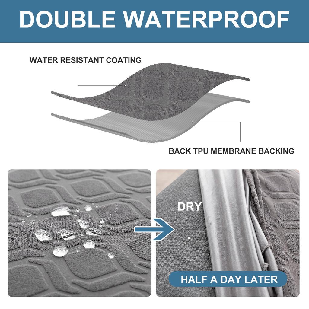 Waterproof Chair Seat Covers Stretch Thick Jacquard With Good Elasticity Dust-proof Waterproof Oil-proof For Dining Room Living