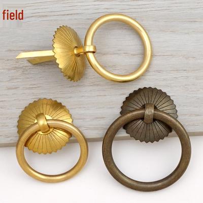 Cheng Yu Classic Pure Copper Single Hole Pull Ring for Cabinet Doors and Drawers
