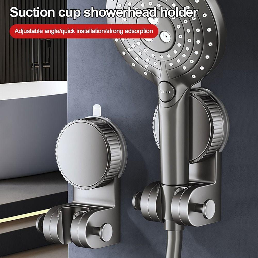 Wall Mounted Shower Head Holder Suction Cup Sprayer Fixed Base Bathroom Accessories