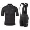 Men Women Cycling Jersey Bib Shorts Set Milk Silk Breathable Quick Dry Bike Apparel