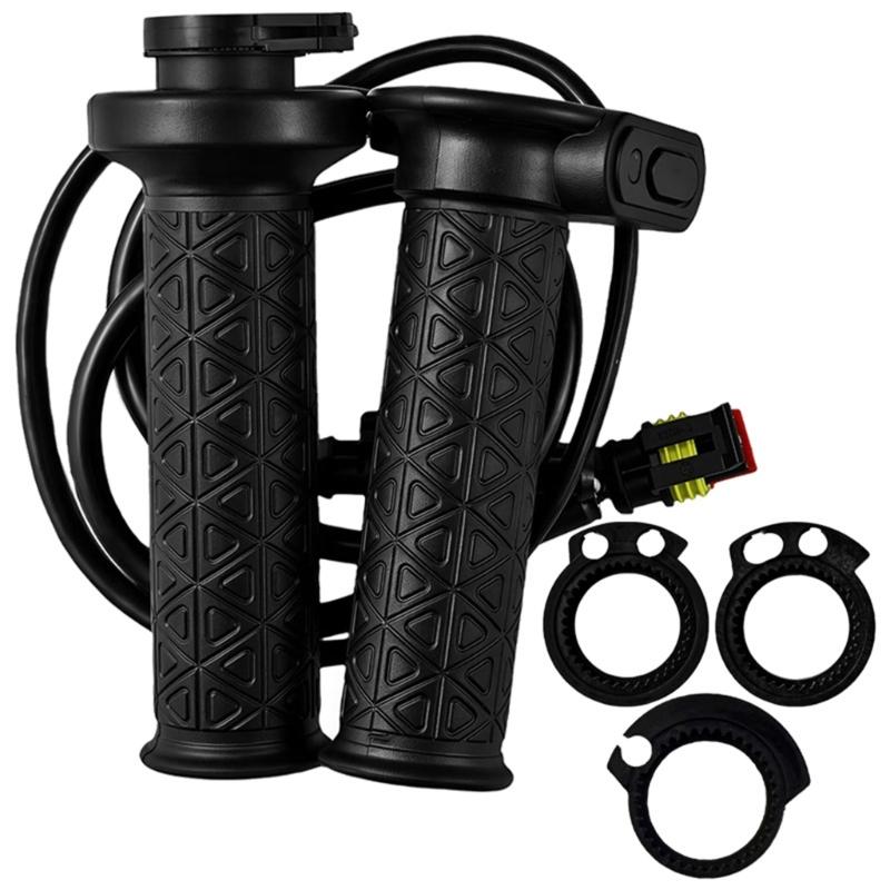

Universal 7/8 22mm Electric Heated Hand Grips for Motorcycles with 5 Adjustable Temperature Settings Easy Installation 1