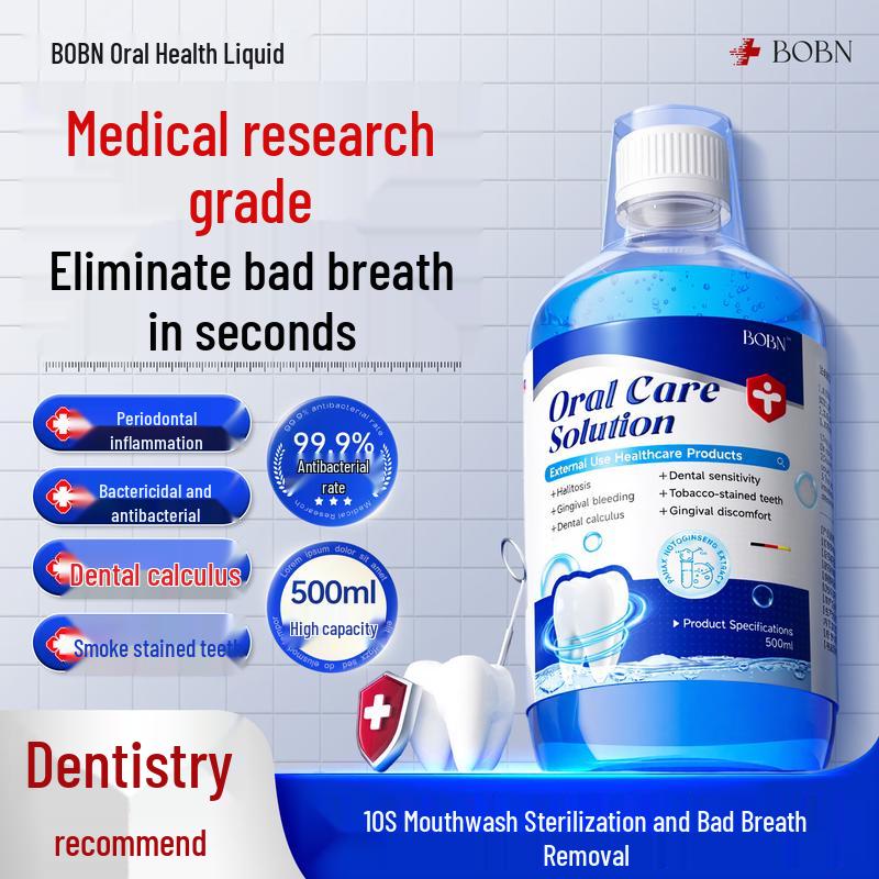 BOBN Deep Clean Fresh Breath Mouthwash