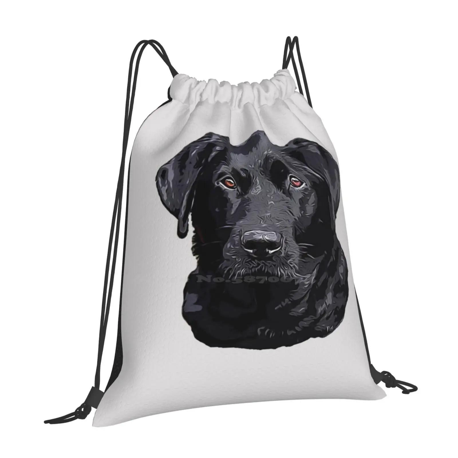 Labrador Retriever Black Dog Hot Sale Backpack Fashion Bags Labrador Retrievers Labrador Retriever Puppy Cute Labrador OneSize