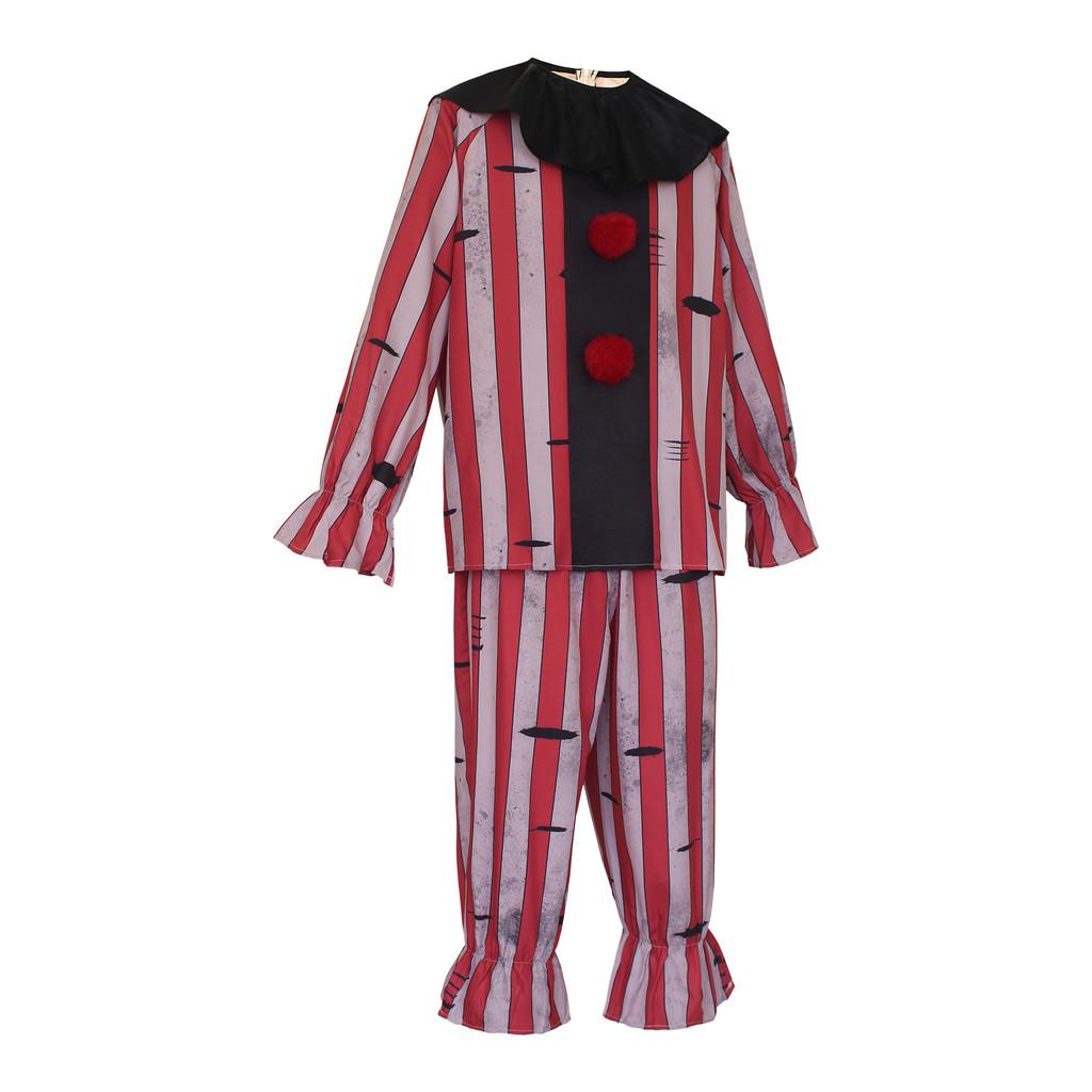 Clown Cosplay Costume For Halloween And Stage Performance With Polyester Fabric For Men And Women