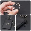 For Alfa Romeo Leather Car Key Bag Coins Wallet Mini Card Pouch Auto Interior For Alfa Romeo 4C 159 166 Spider Giulia Giulietta 