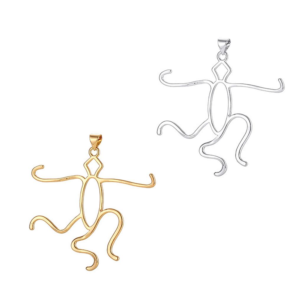 Pendant Frame Unique Necklace Pendant Base Alloy Material Claw Pendants Irregular Blank Charm Hollow Pendant Base