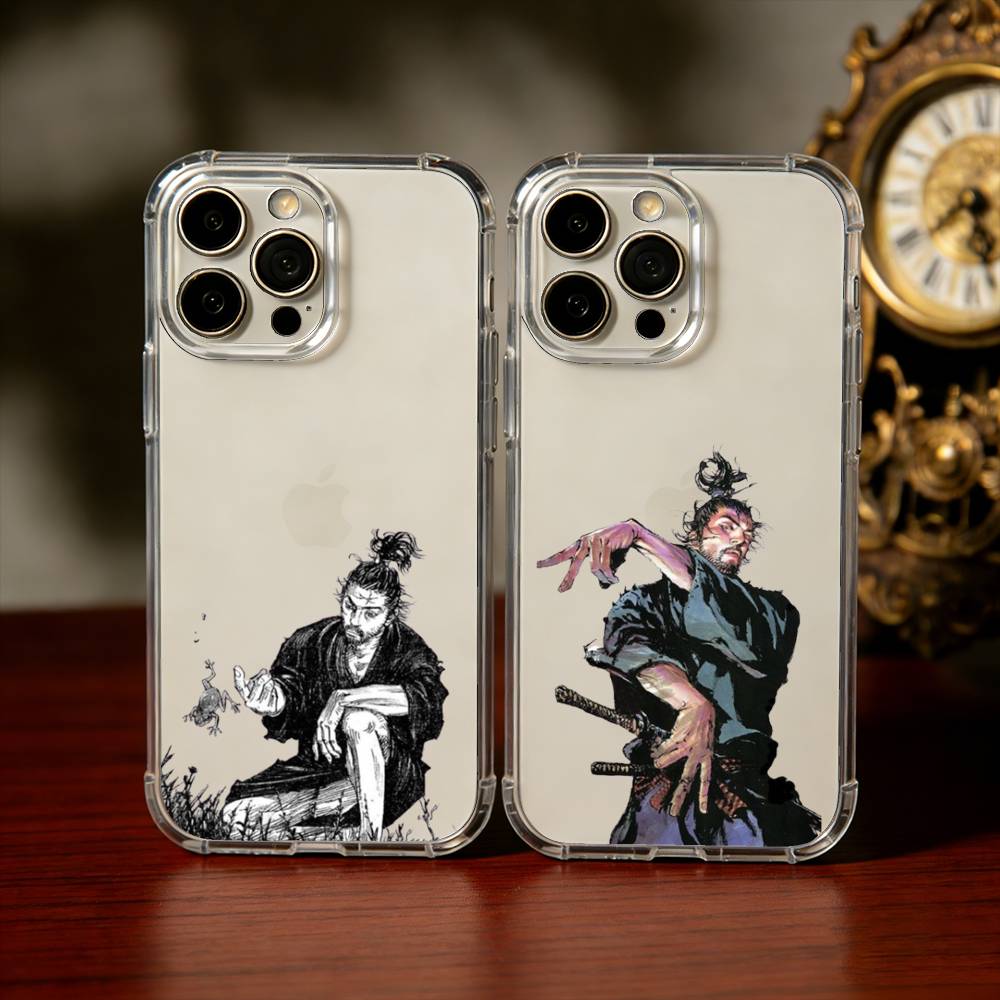 V-Vagabond M-Miyamoto M-Musashi Phone Case For iPhone 17 16 15 14 13 12 11 Mini Pro Max Plus Transparent Cover
