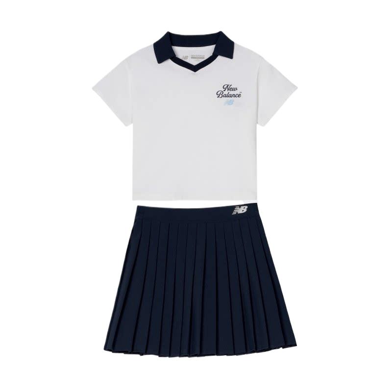 Kids New Balance Skirt Set SS26 2 Pack ND2SG6S092-WT 110