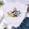 2025 New Popular Kawaii Disney T-shirt Cartoon Women Disney T-shirt Fun Top Fashion Women's T-shirt