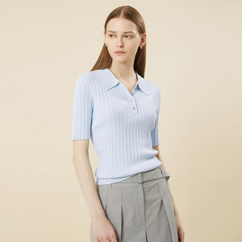 

She S miSS Kara трикотажный топ в рубчик SSkpon21680 light blue/55