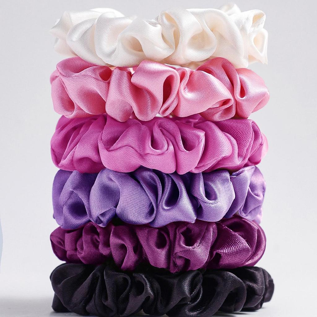 Multicolor Large Intestine Satin Hair Ties - Simple, Versatile, Quality-Rich Small Intestine Rings