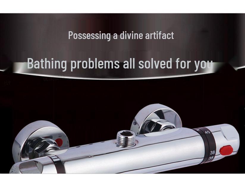 All-Copper Concealed Thermostatic Shower Mixer Valve for Solar Water Heater