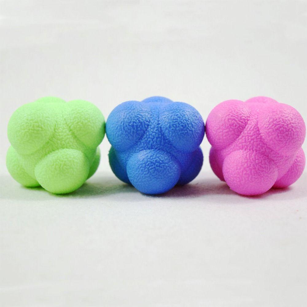 Speed Hexagonal Reaction Ball Silicone Reaction Ball Coordination Reflex Ball Indoor Sports