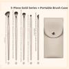 Angled Triangle Cosmetics Brushes Tools Kits Gold Eye Makeup Brush Makeup Brushes Set  Women
