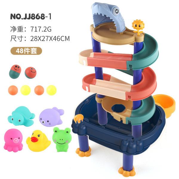 

Large Particles Of Variety Ball Track Block Table Track Block Table Baby Water Toys синій