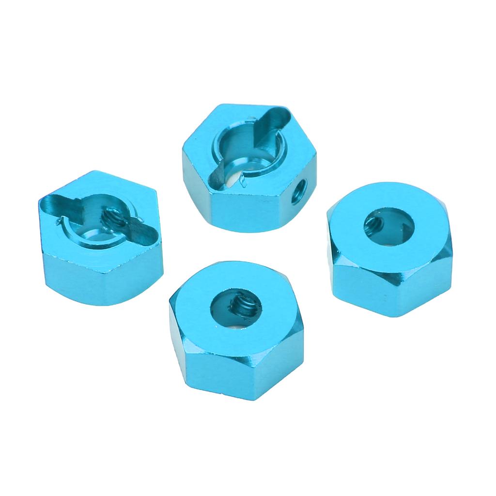 4Pcs 12mm Hex Wheel Hubs Nuts Aluminum Alloy High Accuracy RC Wheel Hex Hubs Drive Adapter for 110