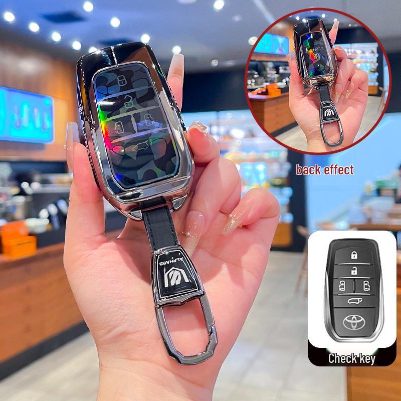 Toyota Sienna Key Case: Compatible with 24 Models, Granvia, Alphard, Vellfire Metal Shell Buckle