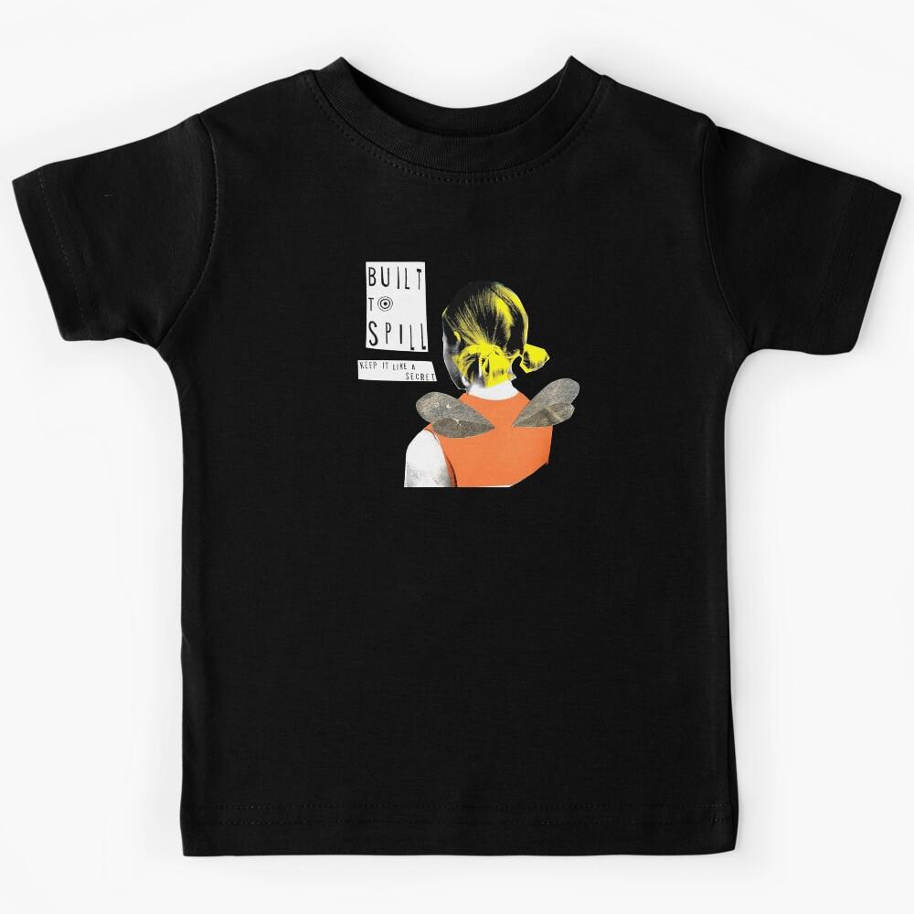 Built to Spill Inspired Indie Rock Collage Art | Vintage Alternative Music Aesthetic Kids T-Shirt 140