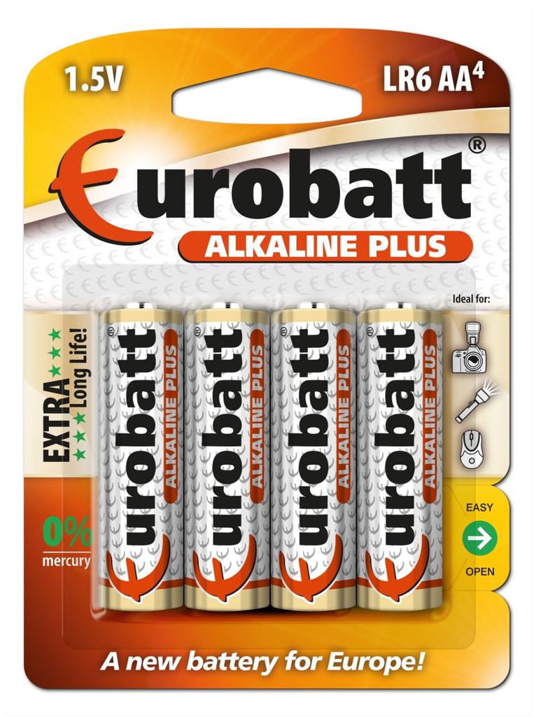 ALKALINE BATTERIES AA LR6 BLISTER 4pcs