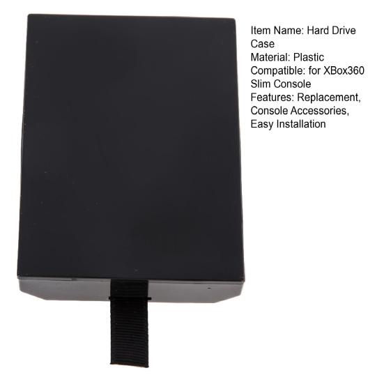 Hard Disk Drive Case Compatible for XBox360 Slim Console HDD Enclosure Protective Shell Cover Replacement