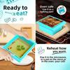 New 1/2 Grids Ice Cube Mold Silicone Extra Large Ice Mold Reusable with Lid Food Sauce Storage