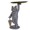 Cool Dog with Plate Showpiece for Home Decor Item,Kitchen,Bedroom, Office, Gifts Item 9.5" Inch Size