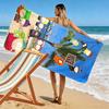 Cartoon Park South Print Beach Towel, Large Soft Quick Dry Towel for Beach Camping Swimming