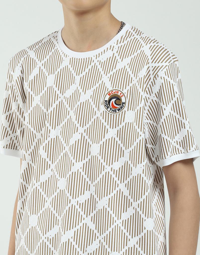 MONTE CARLO Boys Regular Fit Printed Half Sleeve Bermuda Set