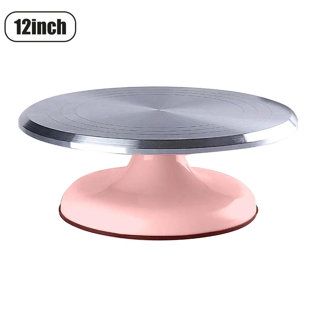 10/12Inch Pastry Turntable Cake Stand Aluminum Alloy Professional Pastry Rotating Tray and Pastry Accessories Decoration Tool