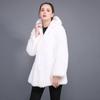 Women's Faux Mink Fur and Leather Long Coat (2021)