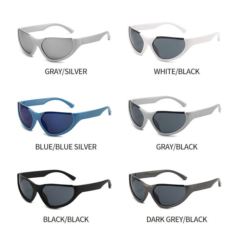 Xiaomi Men Women Y2K Futuristic Wrap‑Around Sunglasses UV400 Sport Fashion Shades for Street Outdoor Party Photos 20915