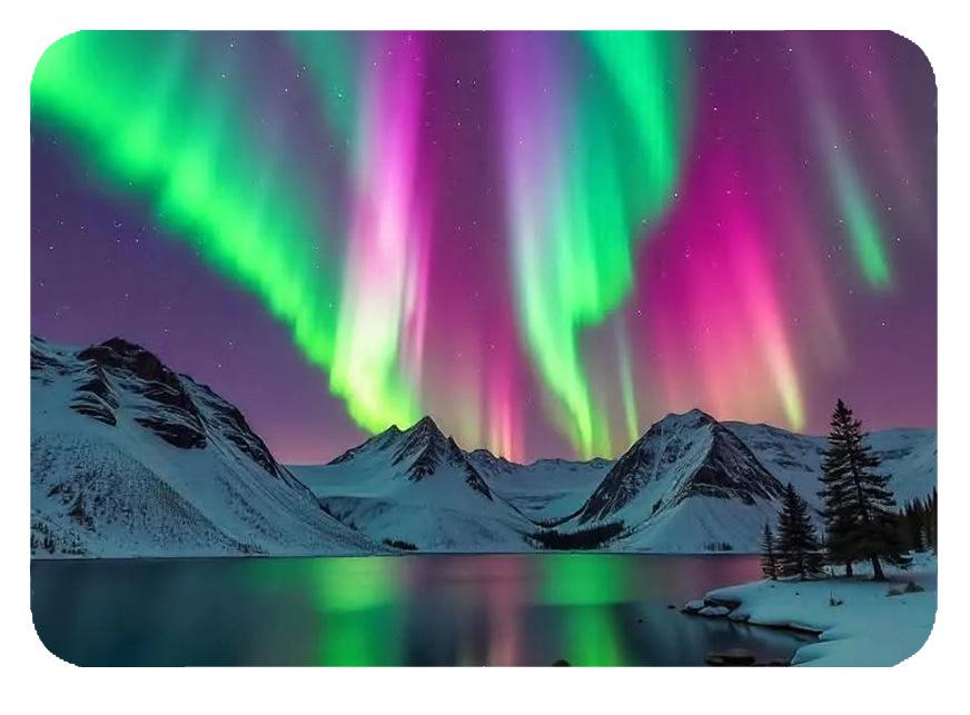 Dreamy Aurora 3D Crystal Glass Magnetic Refrigerator Sticker – Colorful Metal Home Decoration Gift