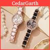 Fashion Year Of The Snake Alloy Ceramic Quartz Watch With Steel Band For Women