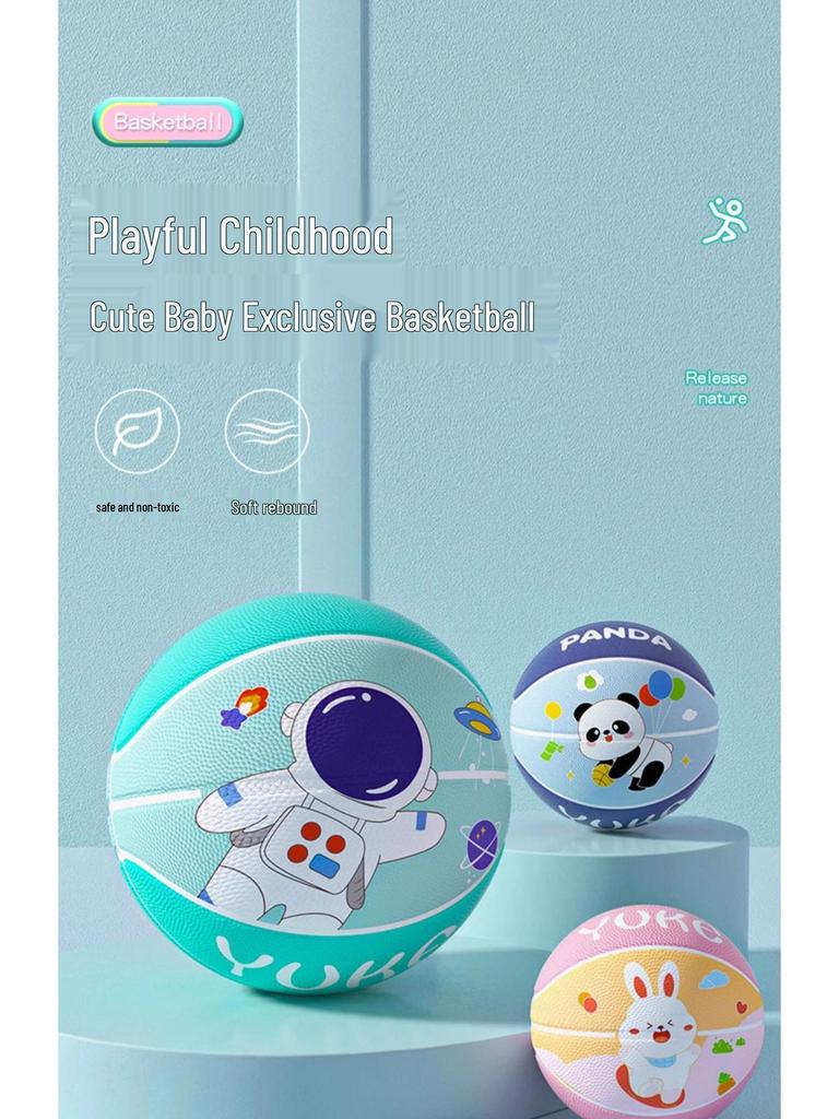 Durable Size 5 Basketball for Kids: Ideal for Elementary and Kindergarten Training, 3-4 Size for Boys and Girls Beginners.