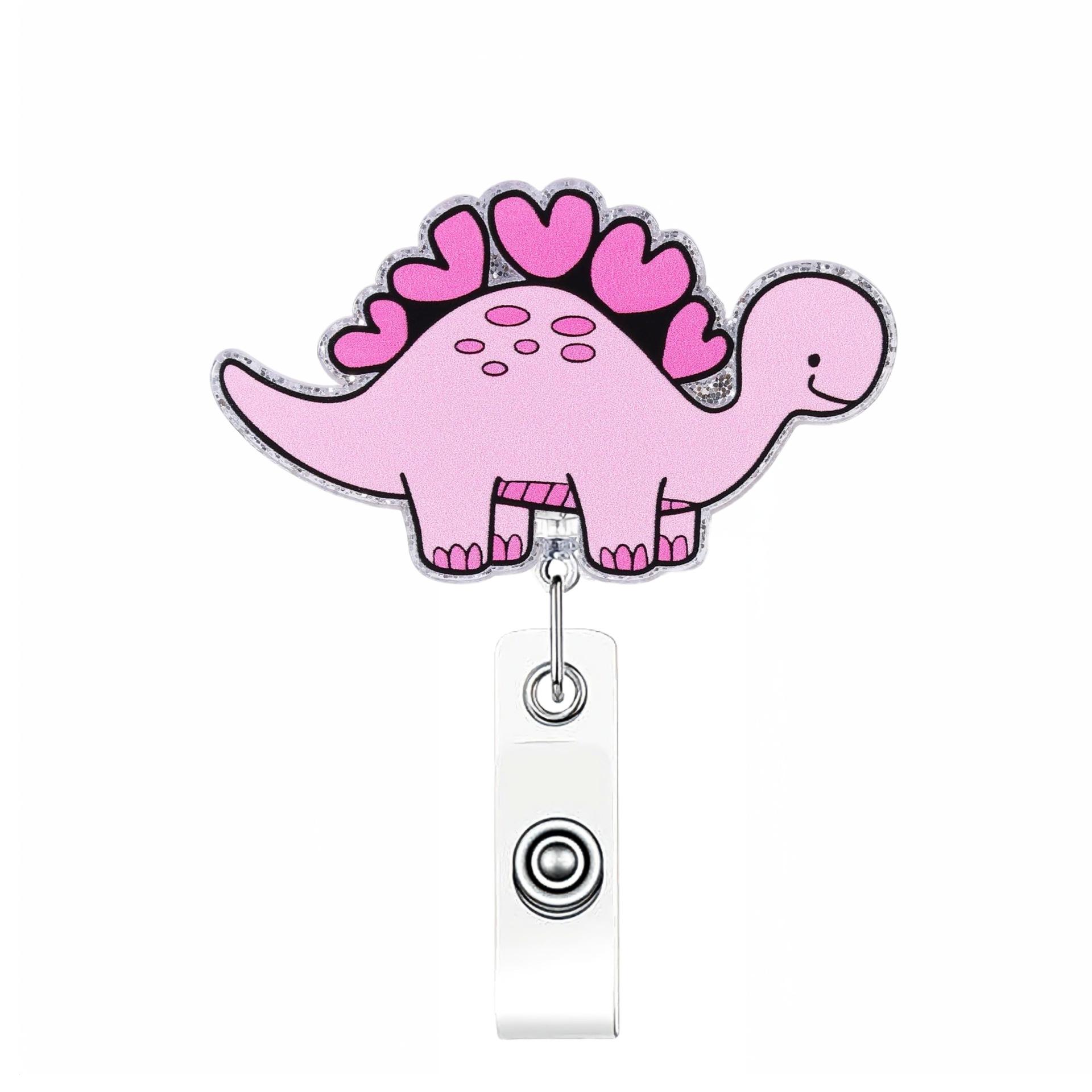 

Swivel Badge Holder Lightweight Cute Badge Reel Retractable Id Badge Reel Acrylic For Valentine S Day Gift Doctor Id Display