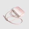 Luxury Women Flap Crossbody Bags Aesthetic Gradual Pink Shoulder Bags Fashion PU Leather Handbags Mini Square Top Handle Bags