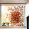 1/2/3/4Pcs Fall Hanging Artificial Violet Flower UV Resistant Realistic Fake Flower Wedding Party Indoor Outdoor Garden Wall Hanging Faux Flower