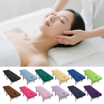 Mehrere Größen Massagetisch Bett Spannbettlaken Verdickt Gesteppt Komfort Schönheitsbettbezug für Kosmetikstudio Massage SPA Therapiebezug