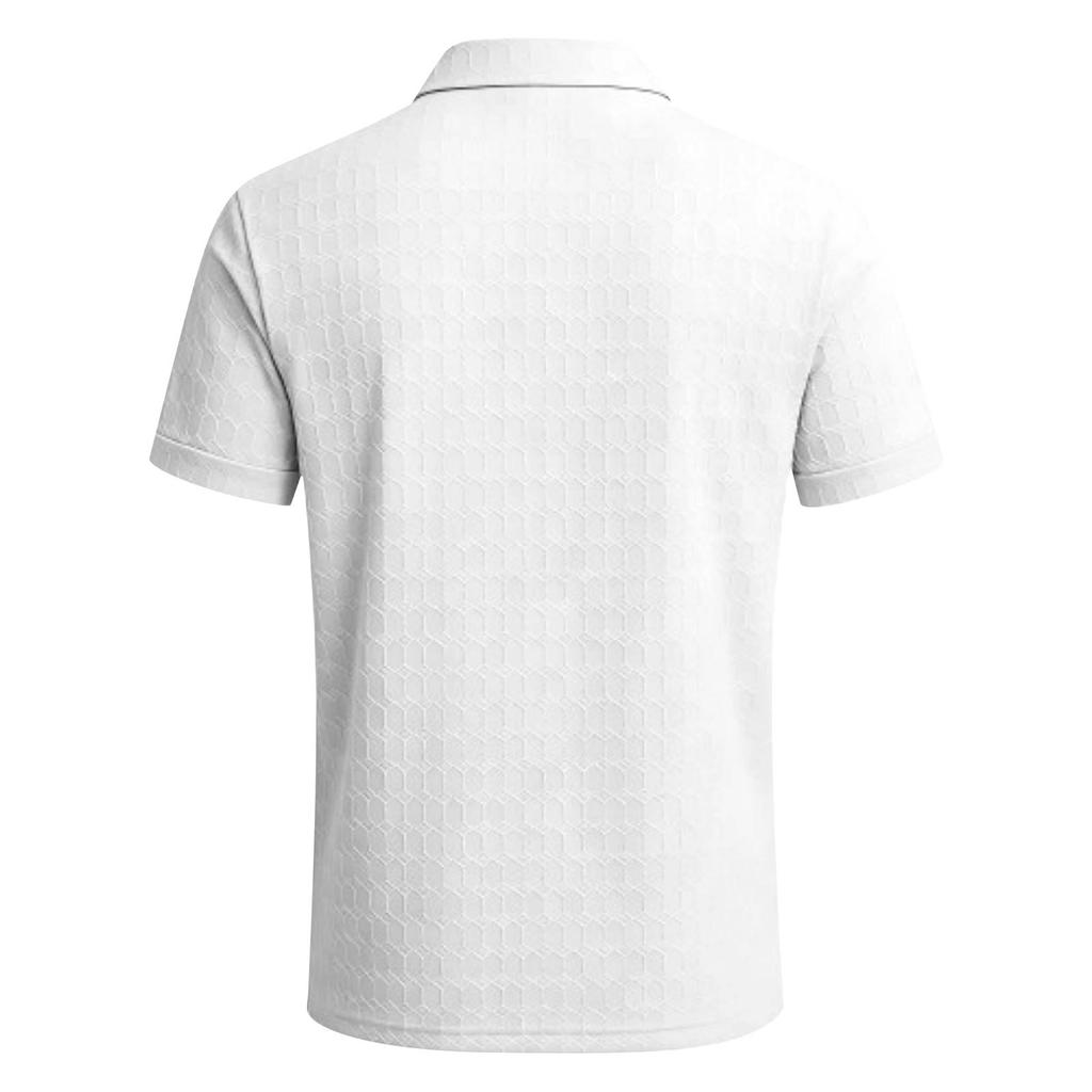 New Men's European And American Shirt, Zipper Men's Short Sleeve Sport T-shirt