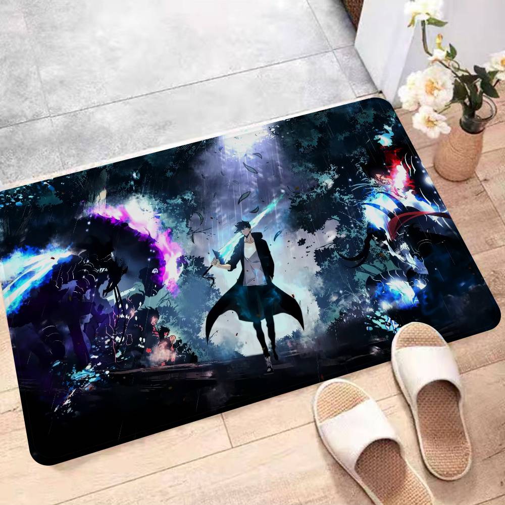 Japanese Manga Solo Leveling Bathroom Mat Non-Slip Laundry Room Mat Laundry Decor Balcony Child Living Room Toilet Rug