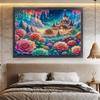 Full Embroidery Eco-cotton Thread 11CT Printed Landscape Cross Stitch Kit Art